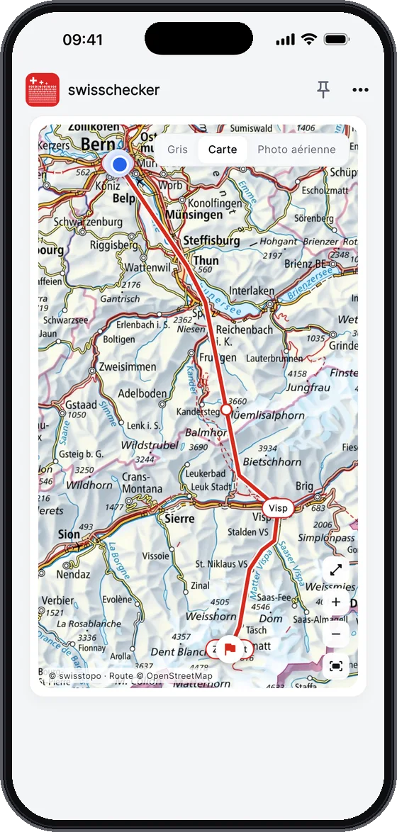 Train, bus, bateau – en quelques secondes