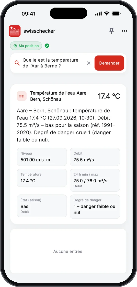 Demande à la Suisse.